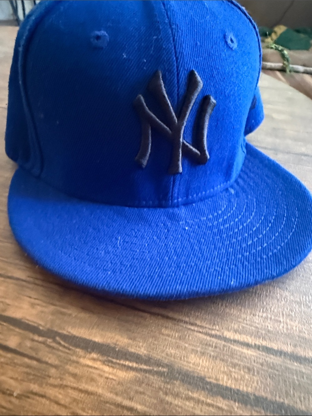 New Era Royal Blue New York Yankees Fitted Hat with Black NY Logo